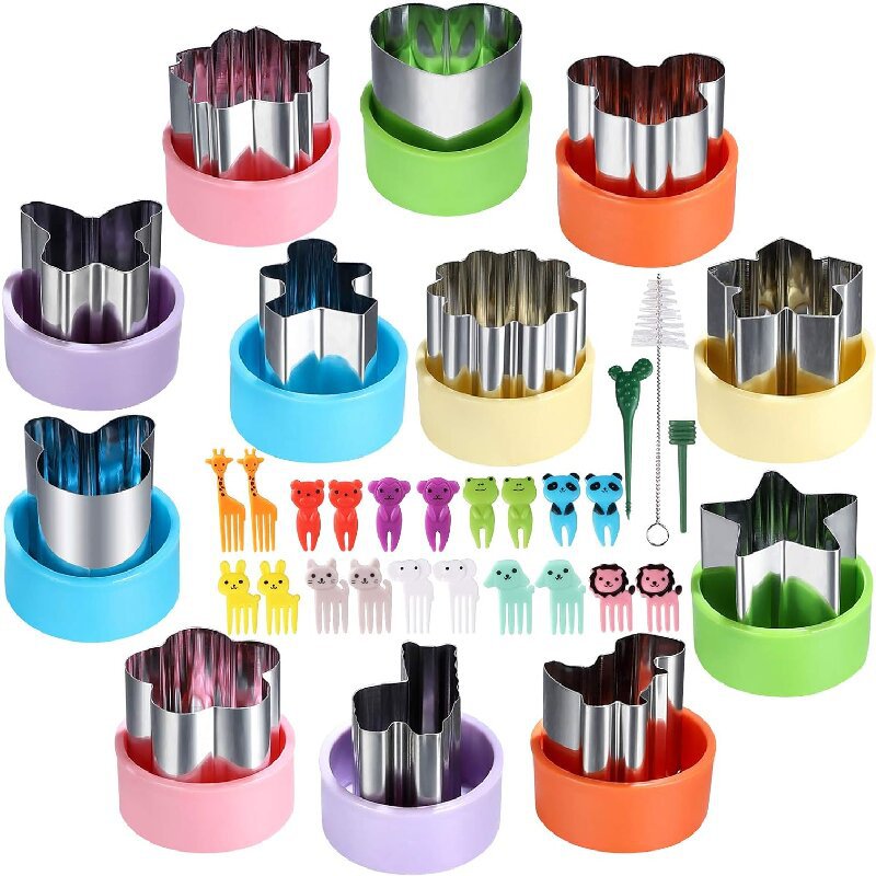 Kids Outdoor Kitchen Accessories - Набор форм для овощей из нержавеющей