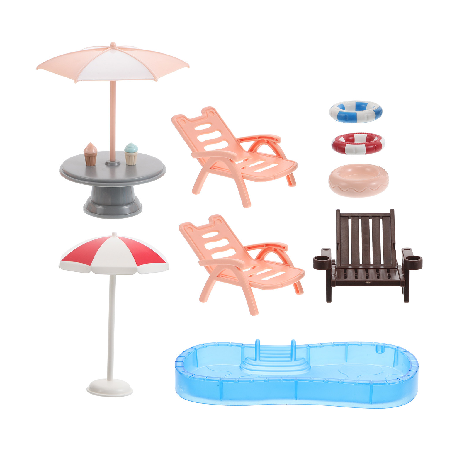 Kids Outdoor Furniture Set - 1 комплект миниатюрного бассейна для кукольного