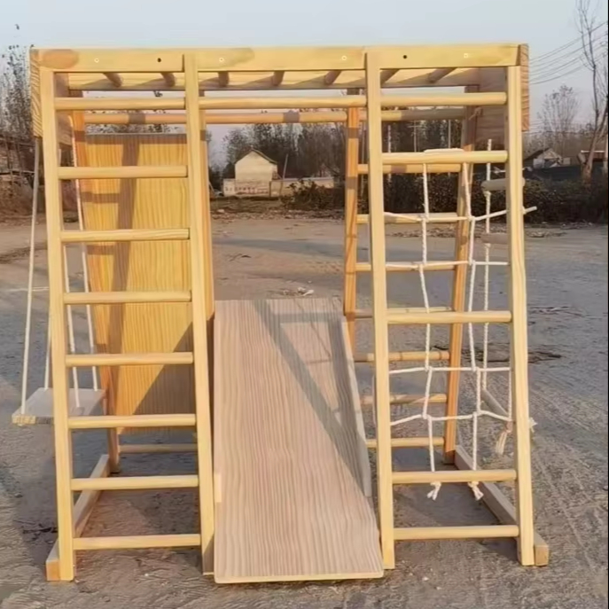 Детский деревянный игровой ком – обзор и цена Kids Outdoor Climbing Frame